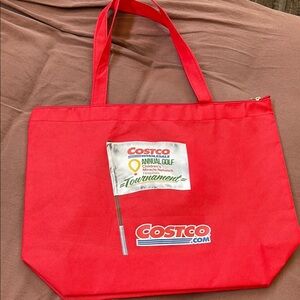 Red Costco Golf Tote Bag